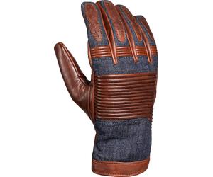 John Doe Durango Guanti da moto, blu-marrone, taglia XS per maschi