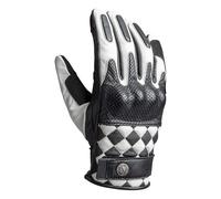 John Doe Tracker Race Guanti da moto perforati, nero-bianco, taglia S per maschi