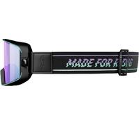 John Doe JD/One Made for Riding Maschera da motocross, nero/viola, Taglia unica