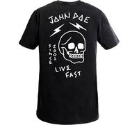 John Doe Live Fast Skull, t-shirt S male Nero/Bianco