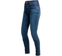 John Doe Luna High Mono Jeans moto da donna, Blue Stone Wash, Taglia 25