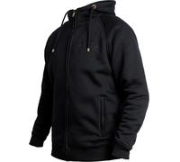 John Doe Moto XTM Zip Felpa con cappuccio, nero, Taglia S