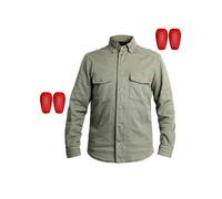 John Doe Motoshirt, camicia/giacca in tessuto XL male Verde Scuro