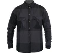 John Doe Motoshirt XTM Big Block Camicia da moto, nero-grigio, taglia 5XL per maschi