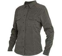 John Doe Motoshirt XTM Donna Moto Camicia, oliva, Taglia M