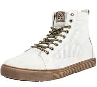 John Doe Neo Scarpe motociclistiche, bianco/marrone, Taglia 43