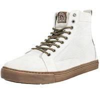 John Doe Neo Scarpe motociclistiche, bianco/marrone, Taglia 44