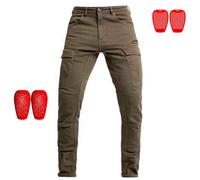 John Doe Defender Mono Pantaloni tessili da moto, verde, taglia 32 per maschi