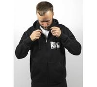 John Doe Ride Felpa con cappuccio zip, nero, Taglia S
