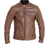 John Doe Storm Giacca di pelle da moto, marrone, Taglia S