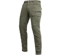 John Doe Stroker Cargo XTM Pantaloni tessili moto, verde, taglia 27