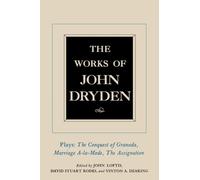 John Dryden The Works of John Dryden, Volume XI (Copertina rigida)