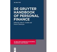 Swarn Chatterjee De Gruyter Handbook of Personal Finance (Tascabile)