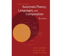 John E. Hopcrof Introduction to Automata Theory, Languages, a (Copertina rigida)