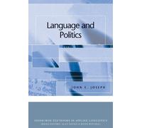 John E. Joseph Language and Politics (Tascabile)