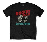 John Elton - T-Shirt # S Unisex Black # Rocketman Piano