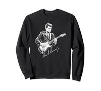 John F. Kennedy Che Suona la Chitarra elettrica Firma Divertente JFK Felpa