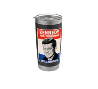 John F. Kennedy Vota Democratico Bicchiere termico in acciaio inox doppia parete