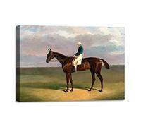 John Frederick Herring - Margrave with James Robinson Up Quadro Stampa su Tela con Telaio in Legno misura 60x80 cm