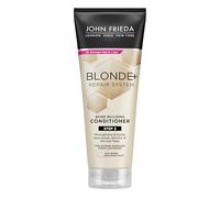 JOHN FRIEDA - Blonde+ Repair System Balsamo riparatore 250 ml, Fase 2 Trattamento, Ripara e Nutre i Capelli, Crea nuovi legami Capillari, Rafforza e previene la rottura, per capelli biondi