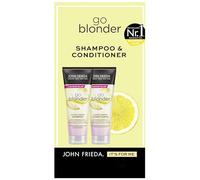 John Frieda Go Blonder Set - Shampoo, 250 ml e balsamo, 250 ml - Tipo di capelli: biondi, biondi - illumina gradualmente