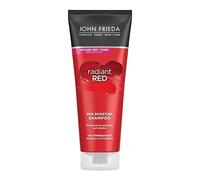 John Frieda Radiant Red Boosting Shampoo 250 Ml, Shampoo Capelli Rossi, Shampoo che aumenta il colore e deposita capelli rossi