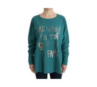 John Galliano, ,Tops ,Donna ,Verde ,M Maglione in Cotone con Stampa Logo