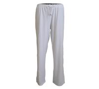 John Galliano White Cotton Logo Loose Men Pants - IT46 | S