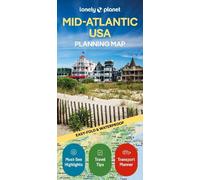 John Garry Lonely Planet Mid-Atlantic USA Planning Map (Map) Map