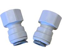 John Guest 2 adattatori per acqua da 1,27 cm, BSP a 12 mm