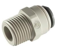 'John Guest - 3/8 "OD x 1/2 NPT maschio adattatore Str - Filo NPTF, push-in Accessori, Imperial)