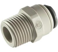 JOHN GUEST - 3/8 " Od X 1/2 " Npt Maschio Str Adattatore - Nptf Filo (Push-In