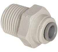 John Guest Adattatore dritto 5/16" tubo OD x 1/4" NPTF filettatura maschio (uno in dotazione)