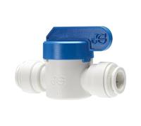 John Guest PPSV041212WP Valvola di chiusura a pressione, in plastica, bianca, 3/8"