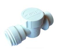 John Guest Push-Fit Spegnimento Sfera Acqua Valvola / Rubinetto - 1/4 3/8 1/2