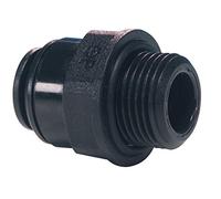 John Guest Raccordo Dritto Maschio Metrico Tubo 10 mm Filetto 3/8" cilindrico Confezione da 1 pezzo