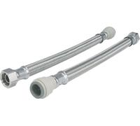 John Guest Speedfit Flx15P - Tubi Flessibili Trecciati Con Dado Di Raccordo, Confezione Da 2 Pezzi, 15 Mm X 1/2" Bsp, Lunghezza: 300 Mm