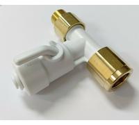 John Guest Winkel-Absperrventil Con Valvola Non Ritorno 3/8 " x3/8 " X1/4 "