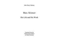 John Henry MacKay Max Stirner (Tascabile)