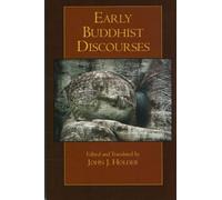 John J. Holder Early Buddhist Discourses (Copertina rigida) Hackett Classics