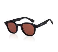 John Jacobs JJ S17336 - Occhiali da sole quadrati, eleganti e di alta qualità, protetti dai raggi UV, in acetato JJ, polarizzati e protetti al 100% dai raggi UV, da donna e da uomo, extra, nero, extra