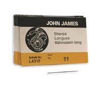 John James Sharp - Aghi per perline, misura 11, confezione da 25