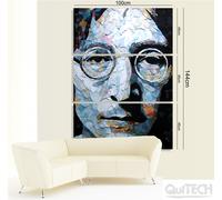 John Lennon - 14 - Quadro stampa su Tela Pelle Canvas Dipinto Arte Moderna