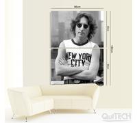 John Lennon - 15 - Quadro stampa su Tela Pelle Canvas Dipinto Arte Moderna