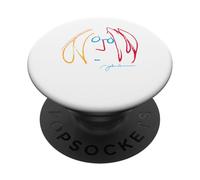 John Lennon Colorful Line Art Design PopSockets PopGrip Adesivo