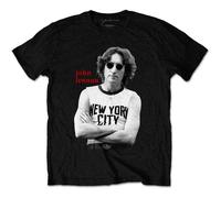 John Lennon New York City B&W ufficiale Uomo maglietta unisex