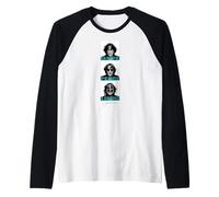 John Lennon Official GPAC Stack Beatles 60s Rock Music Band Maglia con Maniche Raglan