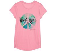 John Lennon - Segno di Pace Maglietta, Ragazze, Rosa, XS