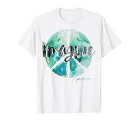 John Lennon - Segno di Pace Maglietta, Uomo, Bianco, 5XL