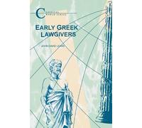 John Lewis Early Greek Lawgivers (Tascabile) Classical World Series